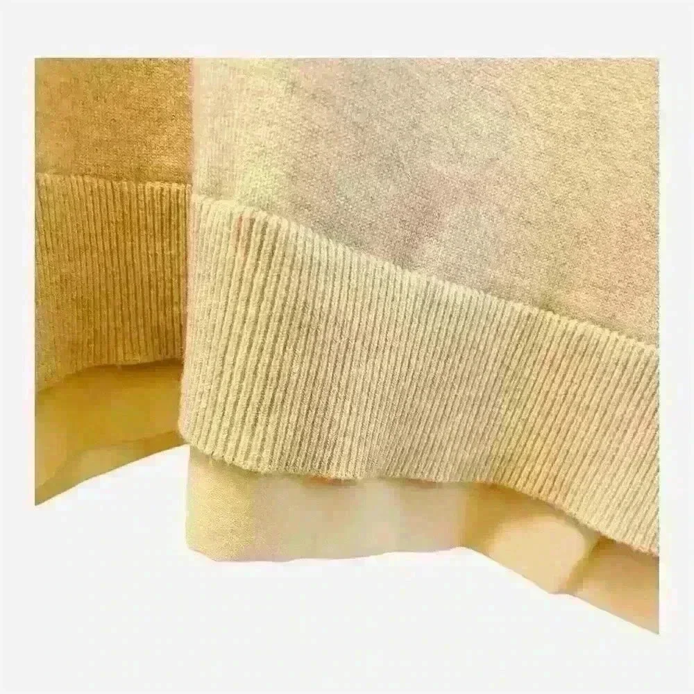 Lane Bryant Women's Plus V-Neck Pullover Sweater Beige Size 18/20